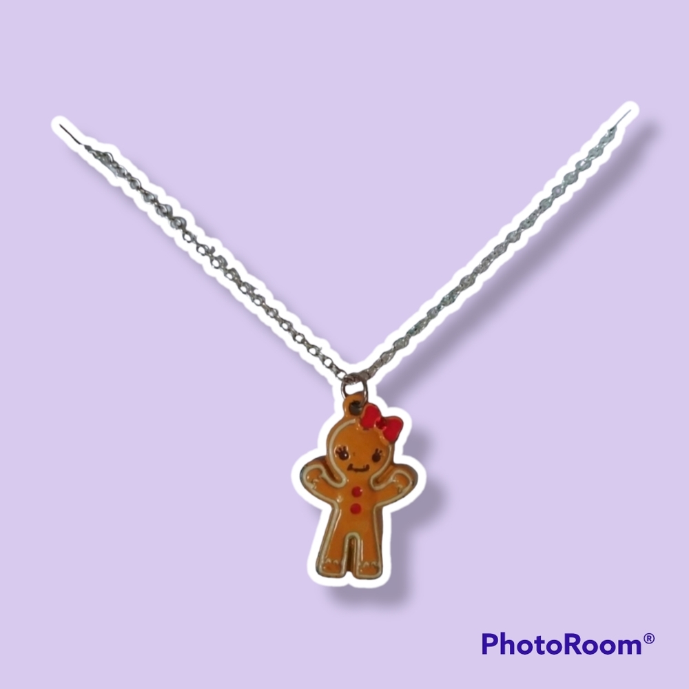 Gingerbread Girl Necklace